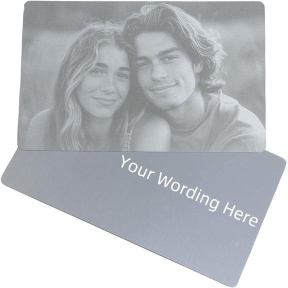 Daisyco Gifts Customized Wallet Insert Card, Aluminum Engraved Gift for Him, Wedding Gift for Husband