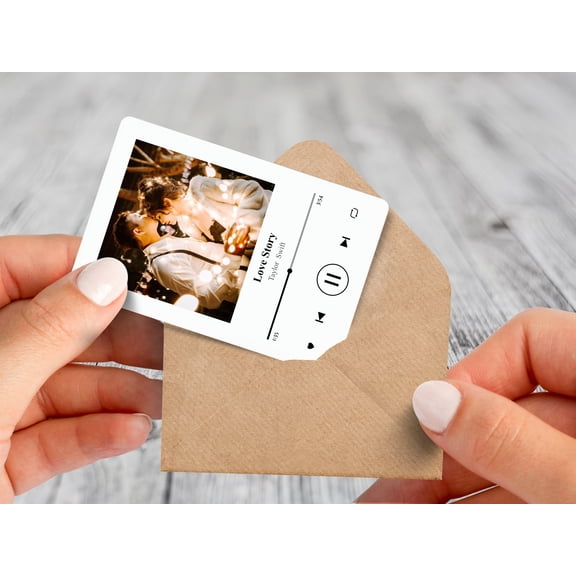 Daisyco Gifts Personalized Song Lyrics Metal Wallet Card Custom Photo First Dance Wedding Keepsake Valentine Gift