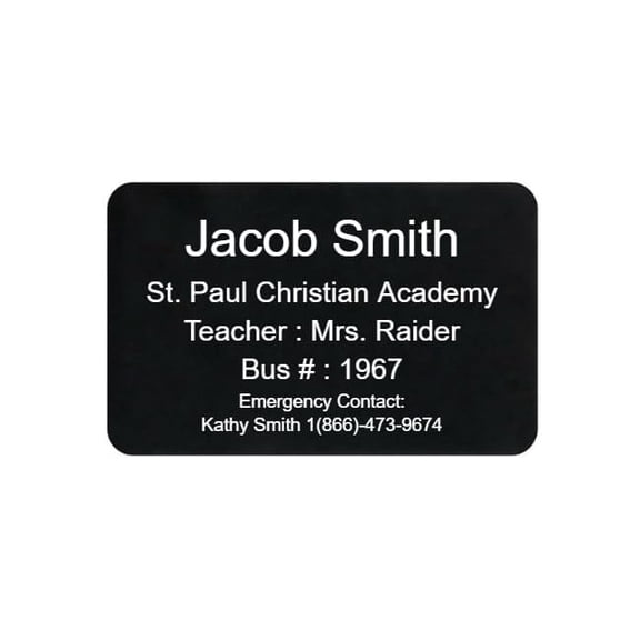 Daisyco Gifts Personalized Text Engraved Wallet Insert Card, Custom Metal Love Note