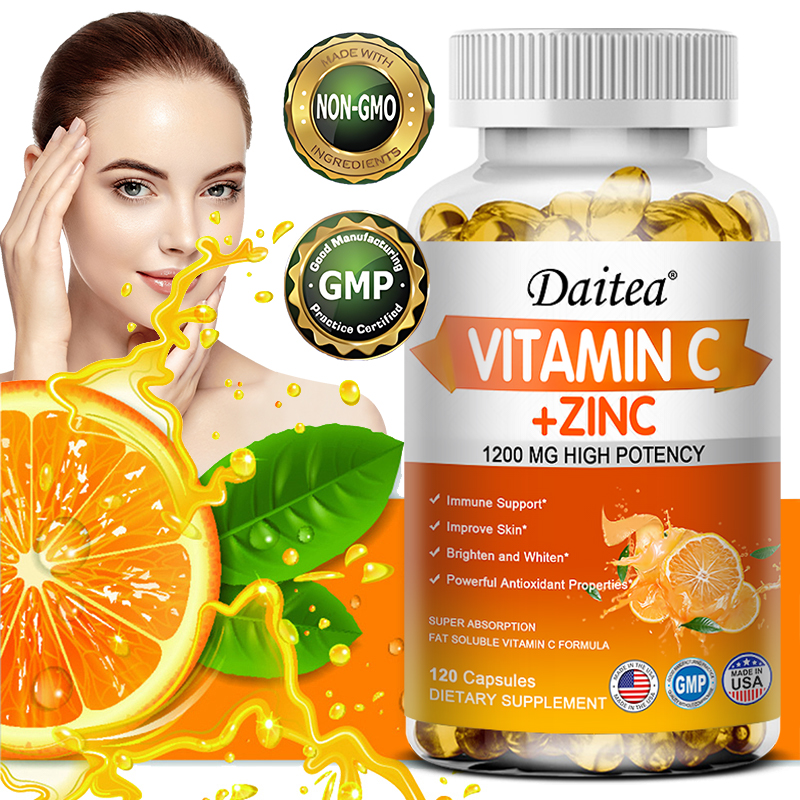 Daitea Vitamin C with Zinc Vitamin C 1200 mg and Zinc 20 mg for immune