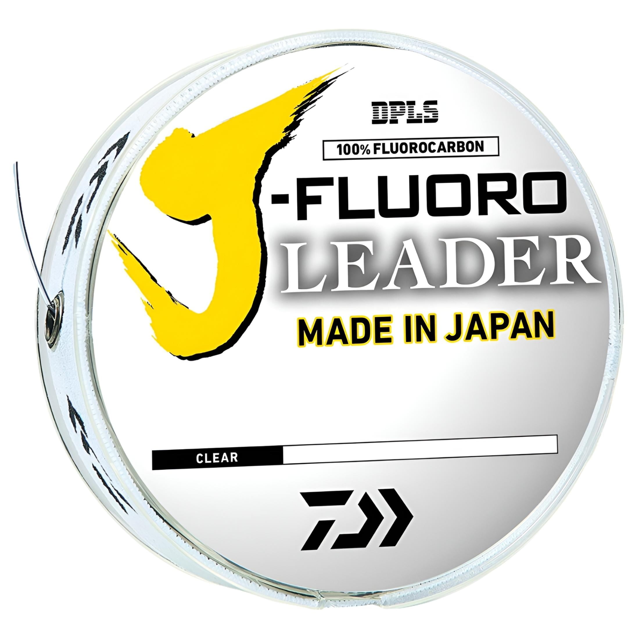 Daiwa 100 Yard 100% Fluorocarbon J-Fluoro Fishing Leader - 15 lb. Test - Clear