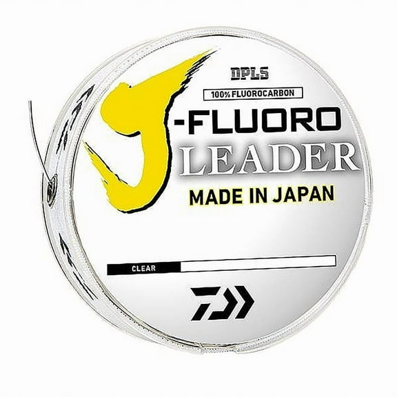 Daiwa 100 Yard Fluorocarbon Fishing Leader - 20 lb. Test, Clear, J-Fluoro