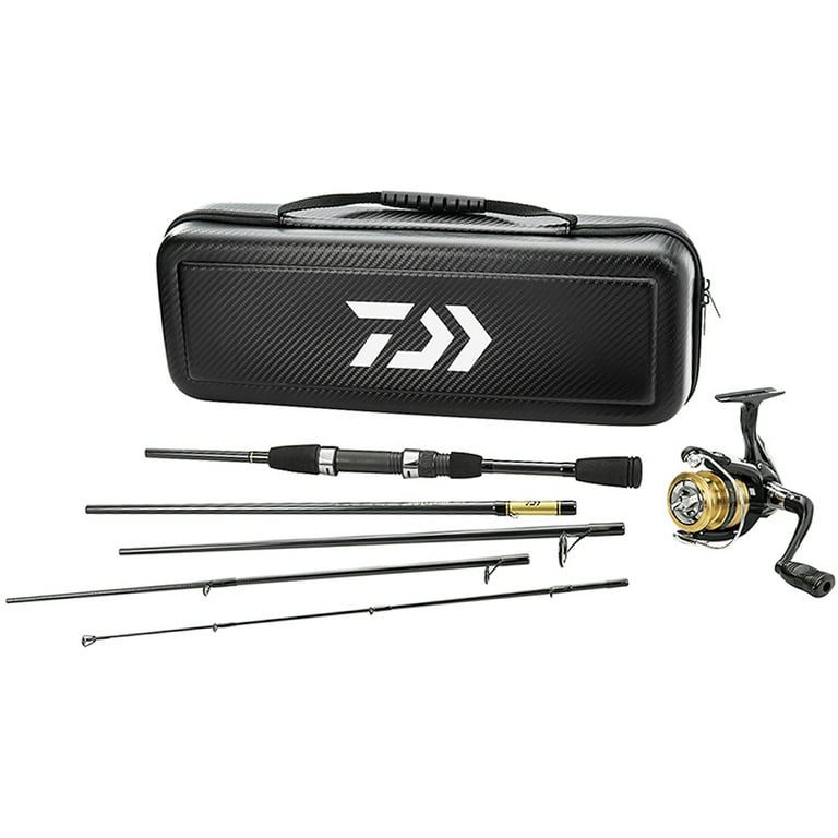 Daiwa Carbon Case Travel Spinning Rod and Reel Combo Kit - CC20F635ML 