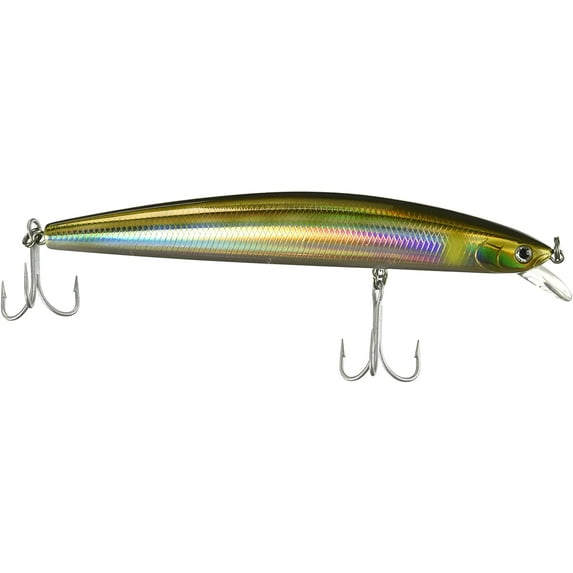 Daiwa Salt Pro SP Minnow Floating Striper Lure, 6", Laser Ayu