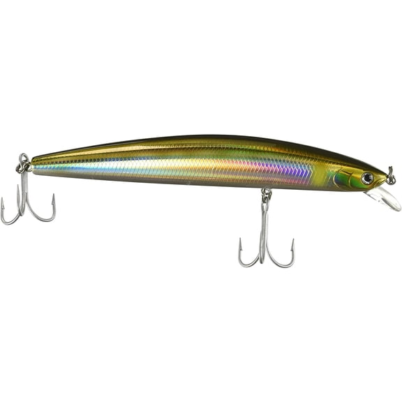 Daiwa Salt Pro SP Minnow Floating Striper Lure, 6", Laser Ayu
