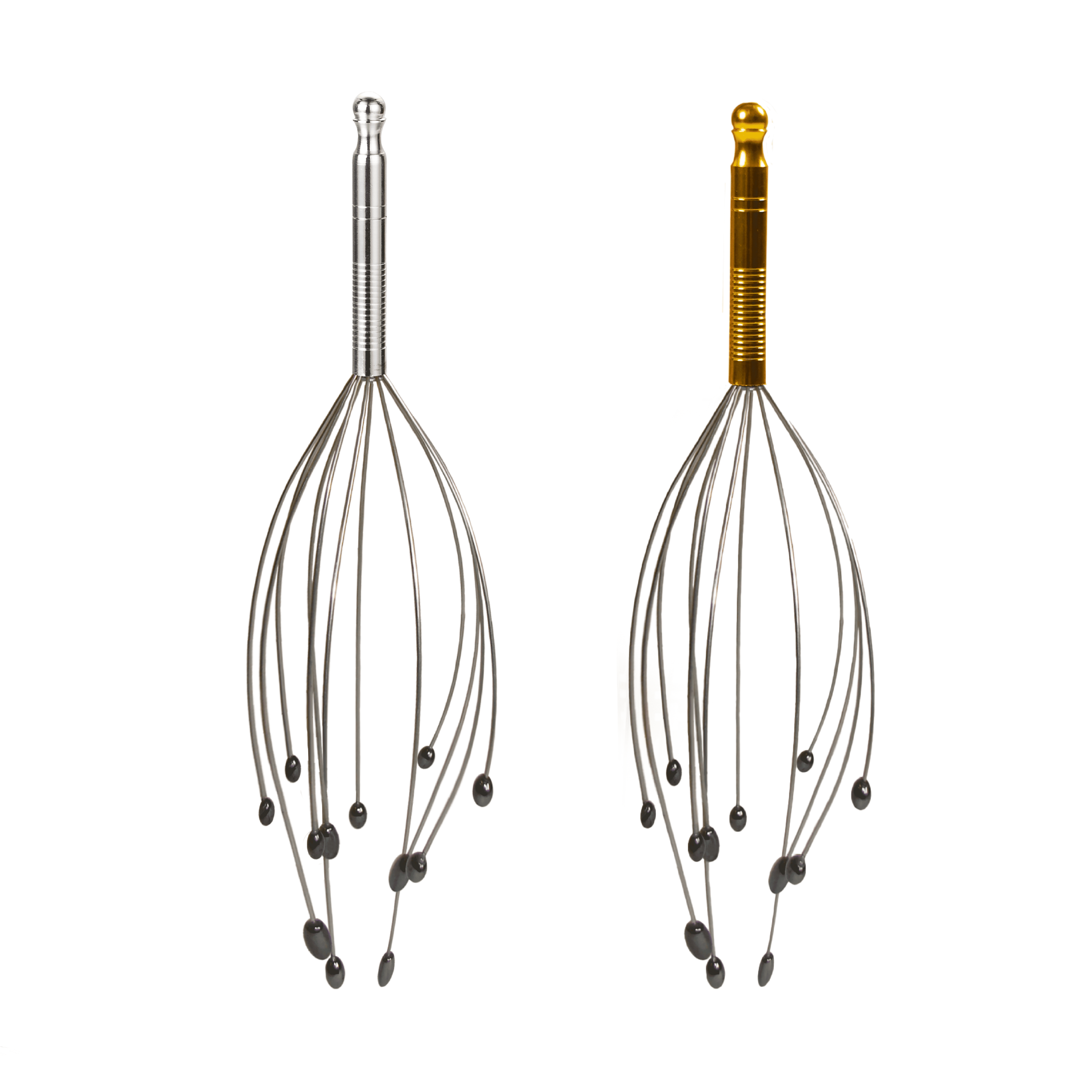 Daiwa Felicity Copper Acupressure Head Massager with Magnetic Therapy for Relaxation and Scalp Massage – Gold and Silver