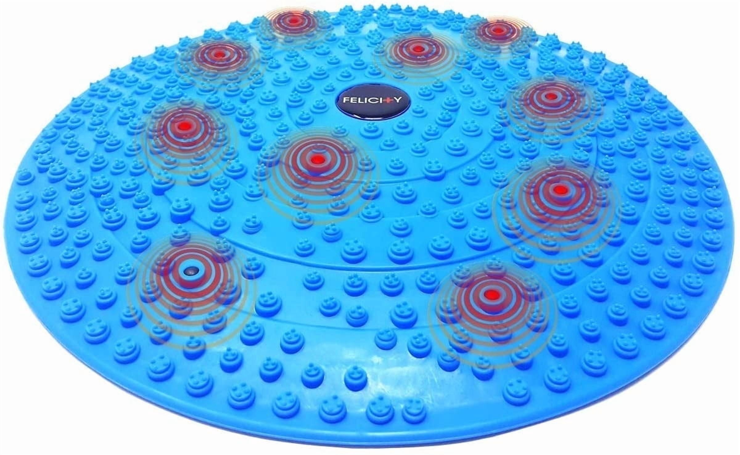 Daiwa Felicity Foot Massager Mat - Reflexology Mat with Magnetic Therapy Acupressure Disc - Ergonomic Acupressure Mat for Feet Relaxation, Pressure Point Pad for Foot Pain Relief - FSA HSA Eligible