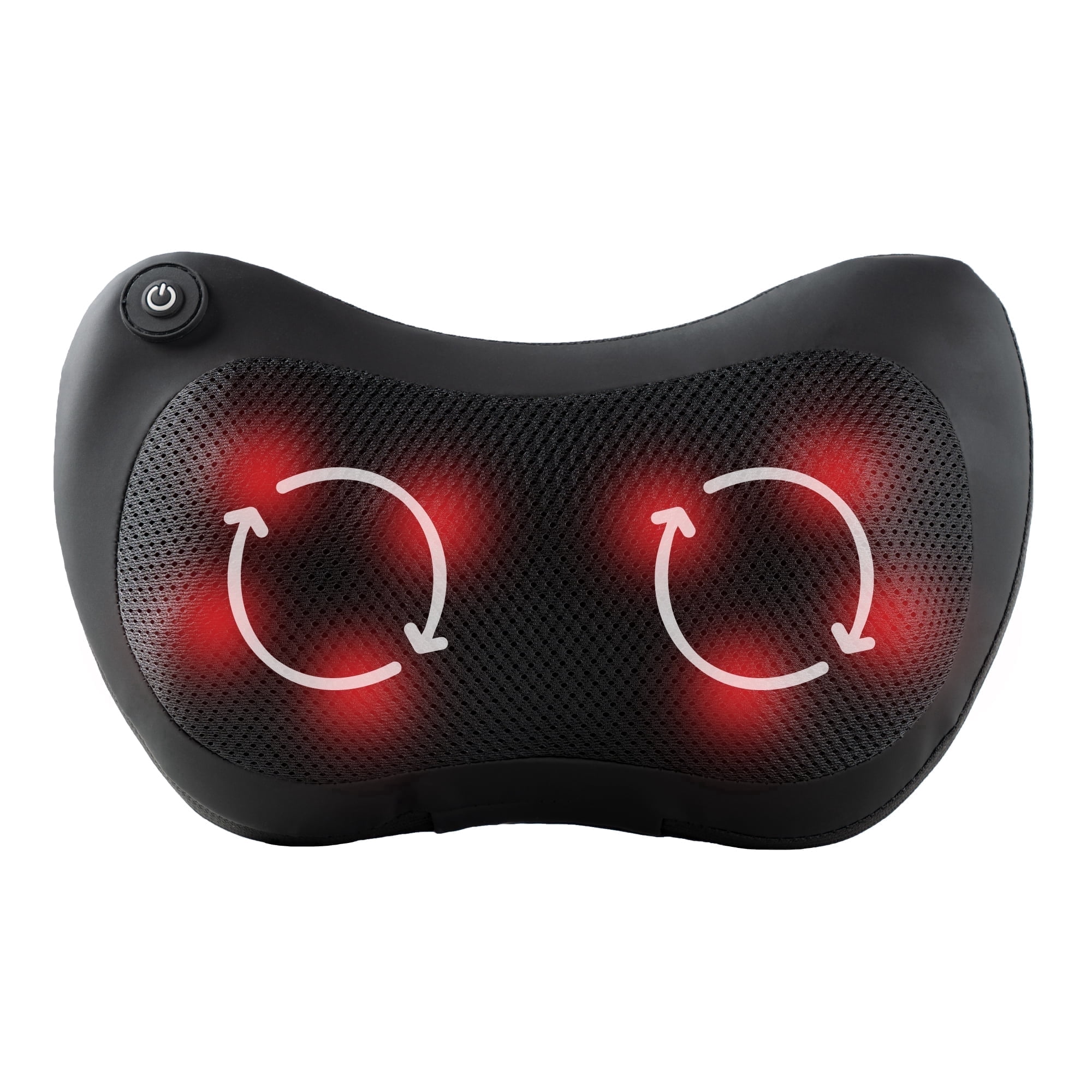 Daiwa Felicity Happy Back Day Shiatsu Neck and Back Massager with Heat, 8 Kneading Nodes, Ergonomic Hands-Free Design, Portable