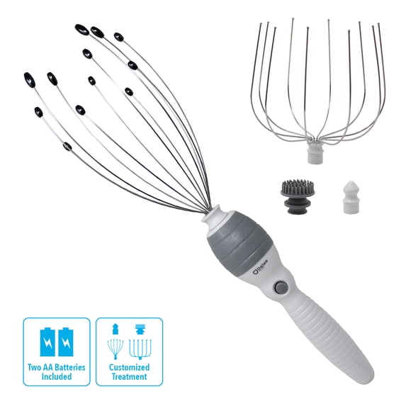 Daiwa Felicity Head Scalp Massager Scratcher Stress Relief Massage 5 attachments
