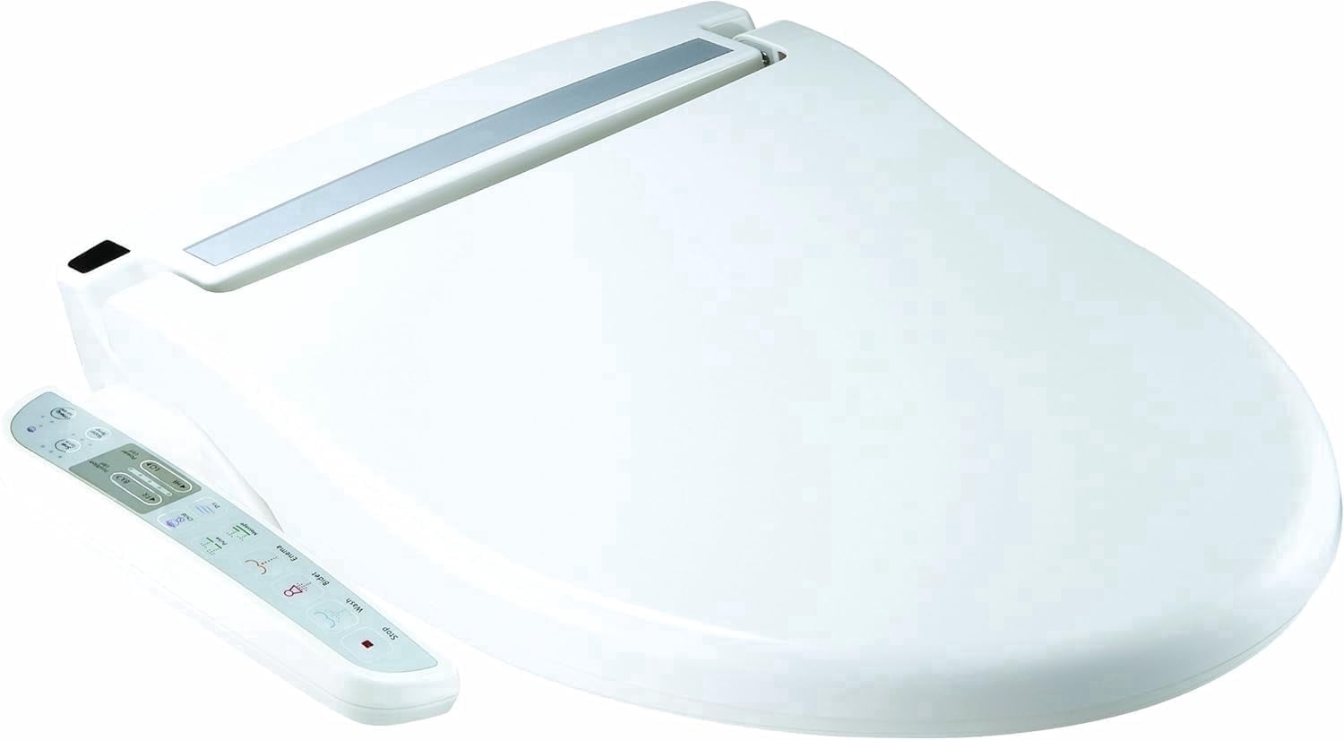 Daiwa Felicity Washmate Deluxe Bidet Toilet Seat Attachment W/ Heated Seat and Hygienic Nozzles (Elongated)