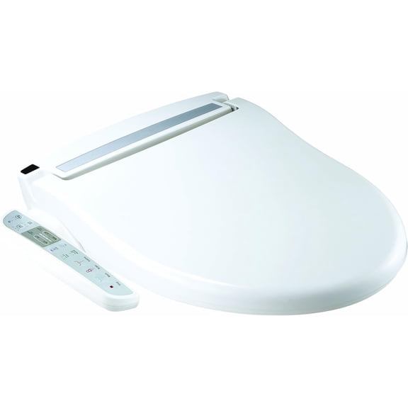 Daiwa Felicity Washmate Deluxe Bidet Toilet Seat Attachment W/ Heated Seat and Hygienic Nozzles (Elongated)