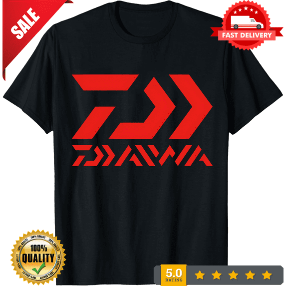 Daiwa Fishing Men's White T-shirt Size S to 5XL, NEW INSTOCK-TH78643