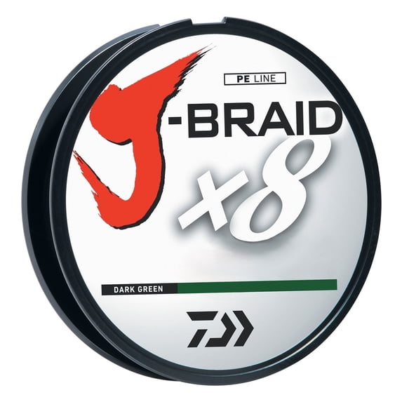 Daiwa J-Braid 1500 Meter Spool Dark Green 30lb