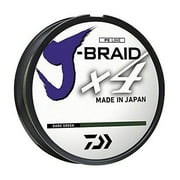 Daiwa J-Braid 20# Braided Fishing Line, 300 yd