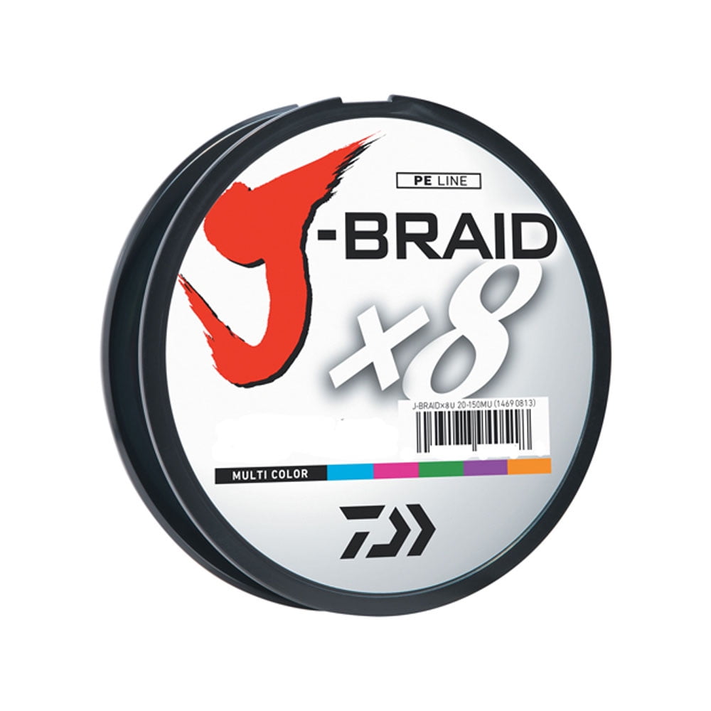 Daiwa J-Braid Braided Fishing Line - 80 lbs, 550 yds - Multi Color - JB8U80-500MU