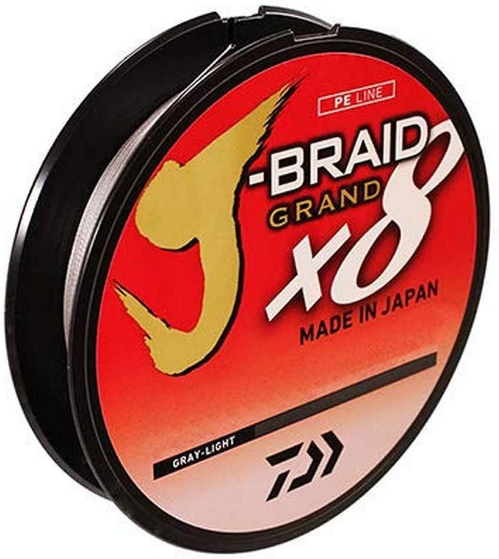 Daiwa J-Braid Grand x8 Fishing Line Gray Light 20Lb 300Yd - JBGD8U20-300GL