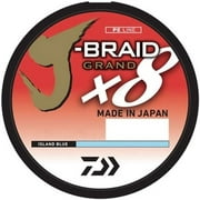 Daiwa J-Braid Grand x8 Fishing Line Island Blue 30Lb 300Yd - JBGD8U30-300IB