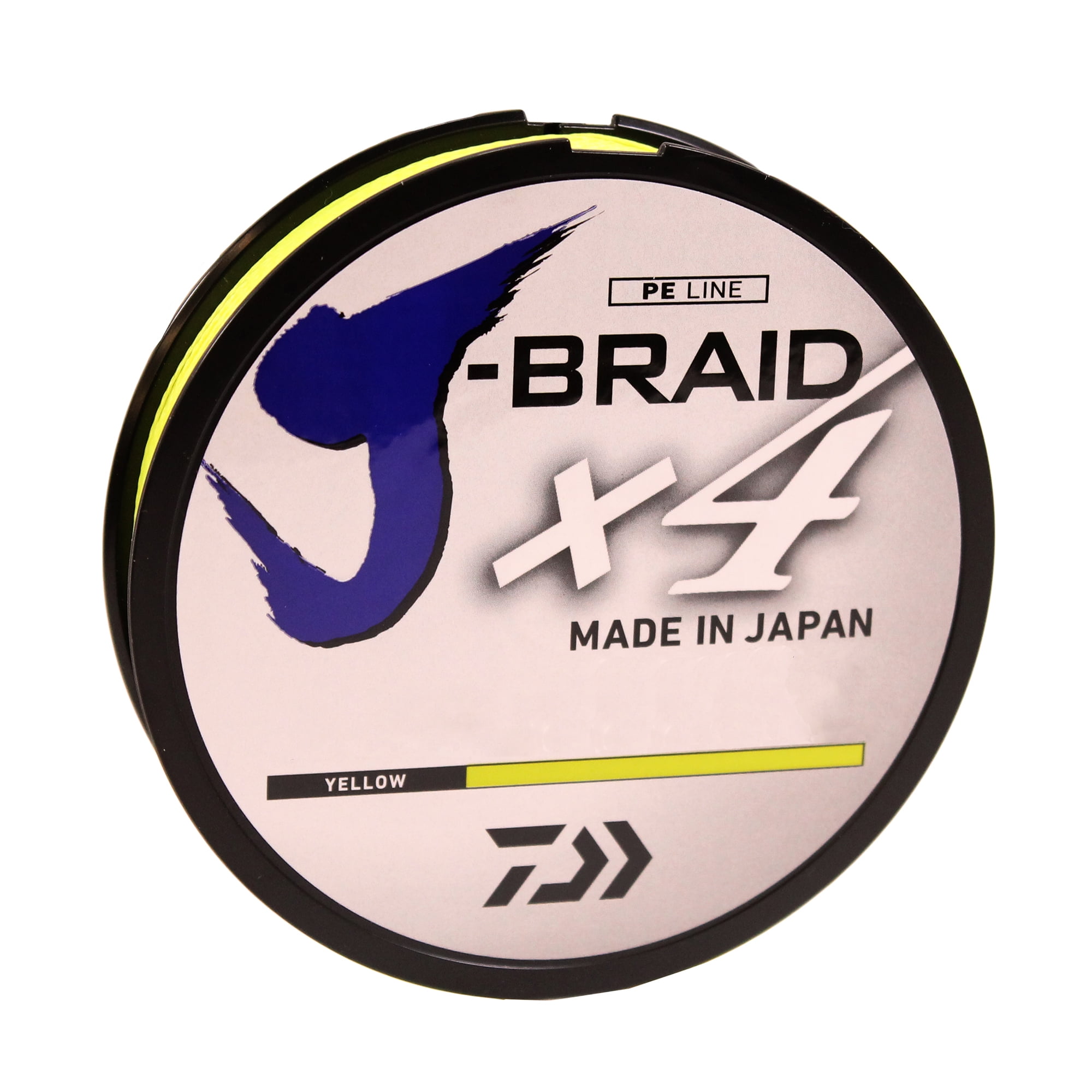 Daiwa J-Braid X4 300 Yard Spool 50LB Test - Fluorescent Yellow