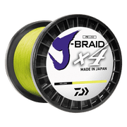 DAIWA J Braid x4 3000 Yards Hi Vis Yellow, 40#
