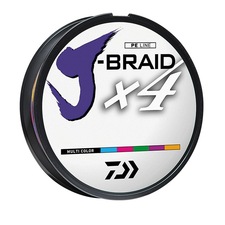 Daiwa J-Braid X4 Filler Spool 30lb Multi-Color 300 Yds 