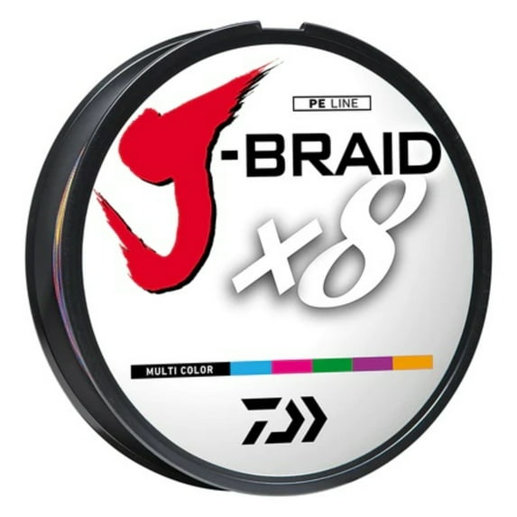 Daiwa J-Braid X8 Filler Spool Multi-Color Mono 50Lb