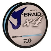 Daiwa J-Braid x4 Braided Fishing Line Island Blue 300 Yds 50 Lb Test
