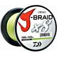 thumbnail image 1 of Daiwa J Braid x8 Chartreuse 150 yd 15 lb, 1 of 3