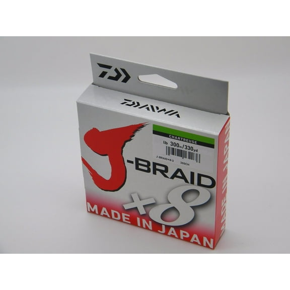 Daiwa 80-300CH J-BRAID Braided Line 80lb 330yd 300m Hi-Vis Chartreuse