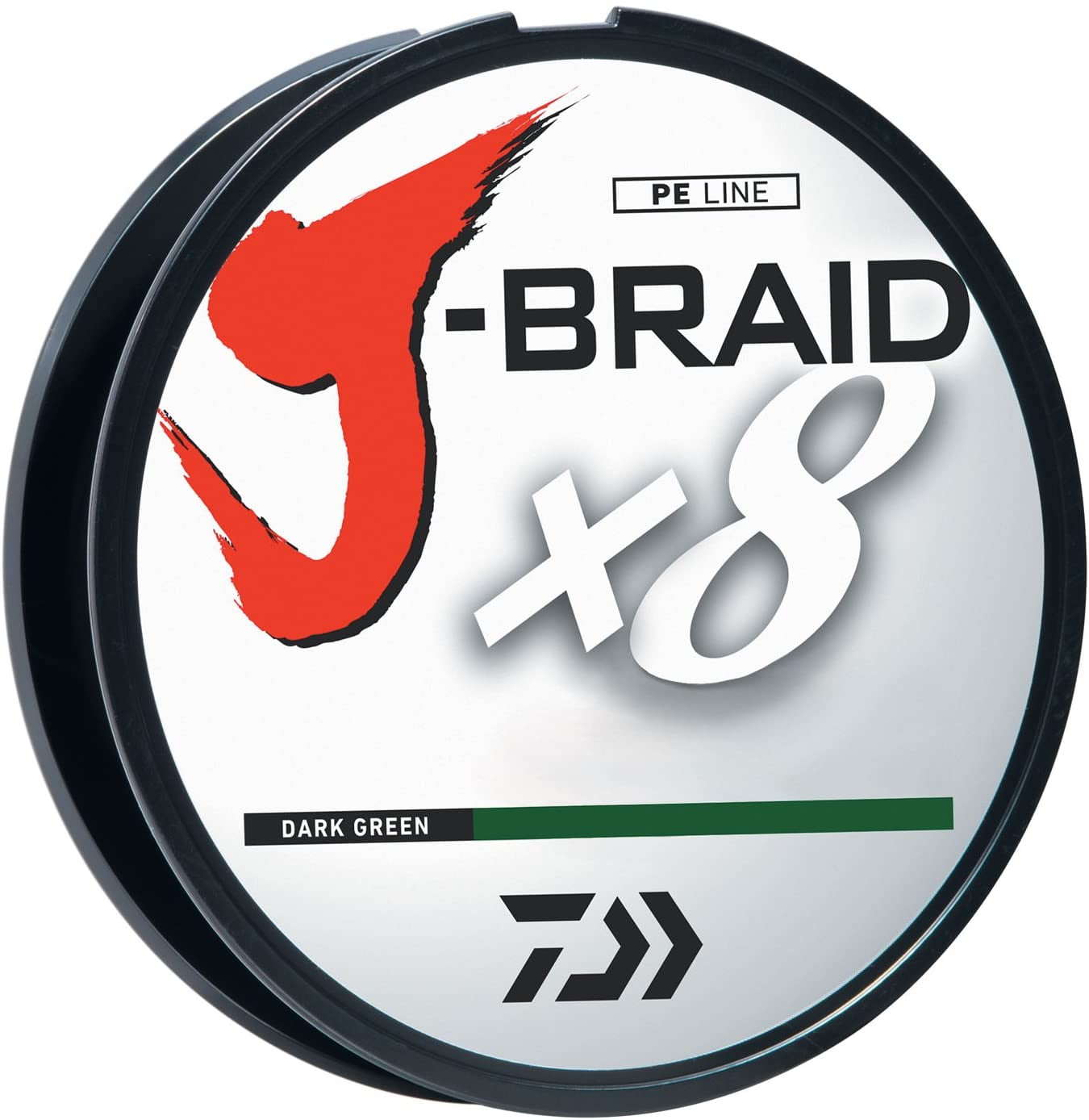 Daiwa J-Braid X8 Braided Line (330 Yd) Dark Green