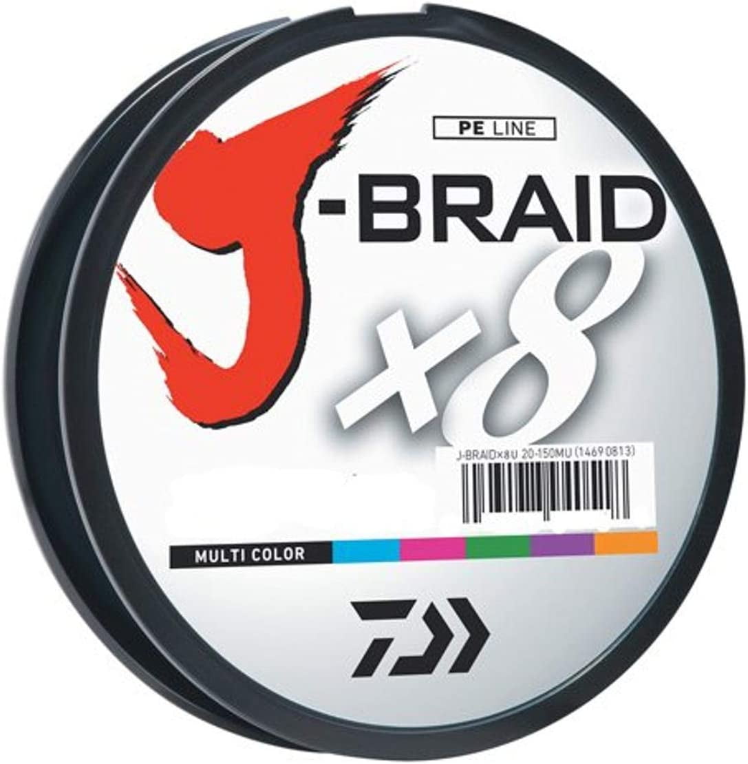 Daiwa 20-300MU J-BRAID Braided Line 20lb 330yd 300m Multi-Color