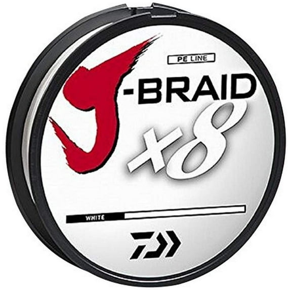 Daiwa J-Braidx8 Fishing Line White 50Lb 330yd - JB8U50-300WH