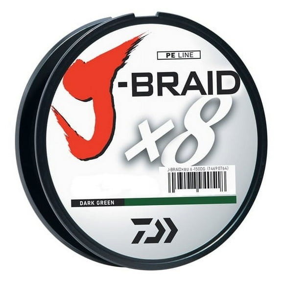 Daiwa J-Braid Dark Green Fishing Line 330 Yards 20lb Test