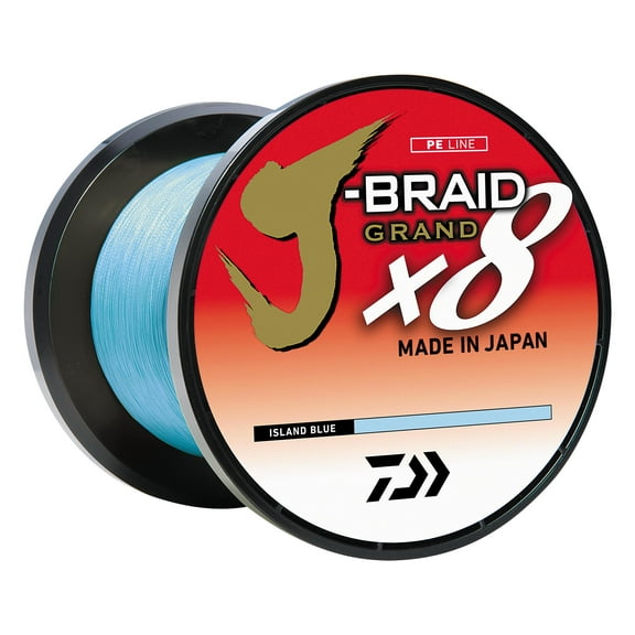 Daiwa JBGD8U30-3000IB J-BRAID GRAND 8X 3,000YDS BULK SPOOL ISLAND BLUE