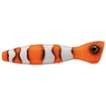 thumbnail image 1 of Daiwa Mebachi Popper 3 oz 6.3" Sinking Topwater Hardbait, Clown (DMBP15S54), 1 of 2