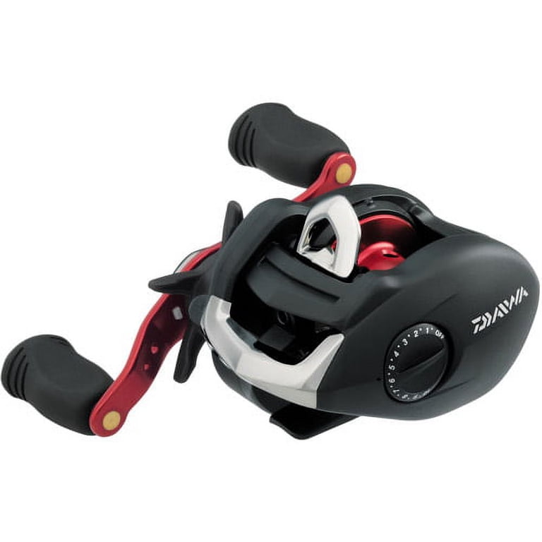 baitcaster reel big w Abu Garcia REVO5XVIQLP Revo X VoltiQ Low Profile but with a 150 sized SV Spool for increased capacity without forfeiting the rigidity and comfort of the 100 size Daiwa Megaforce 100THS Baitcasting Reel