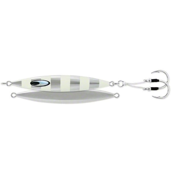 Daiwa SA-SK140G06 Saltiga SLK Metal Jig, 5oz, 7/0 Assist Hooks, Zebra