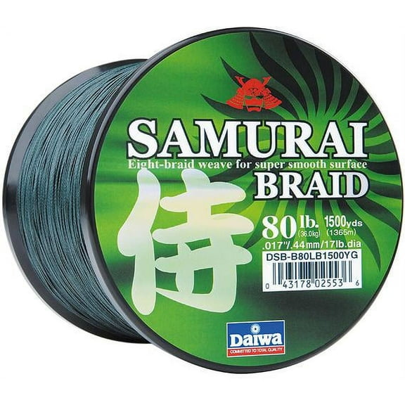 Daiwa Samurai Braided Line 40lb 150yd Filler Spool Dia. 0.012in/0.31mm