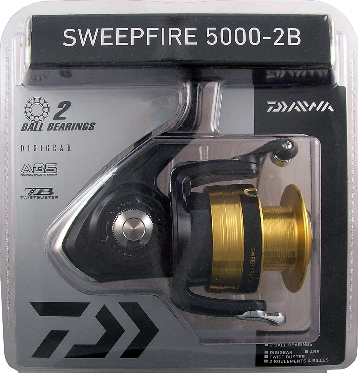 Daiwa Sweepfire 3000-2B-CP Spinning Reel - Walmart.com
