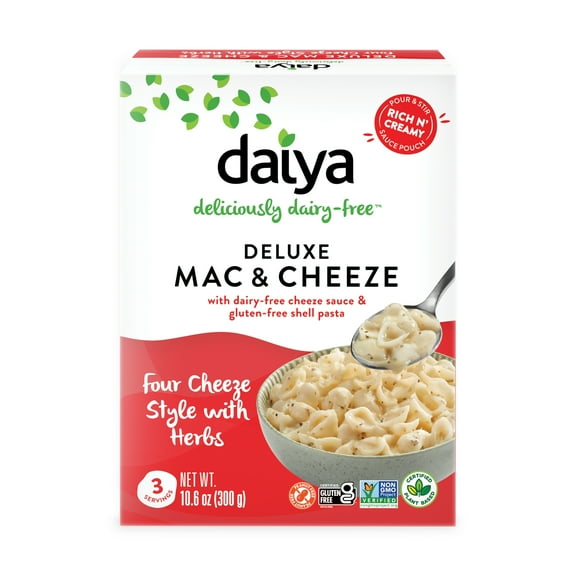 Daiya Dairy Free Gluten Free Four Cheeze Style with Herbs Vegan Mac and Cheese, 10.6 oz
