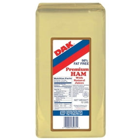 Dak Premium 98 Percent Fat Free Deli Ham with Natural Juice, 12 Pound - 2 per case.