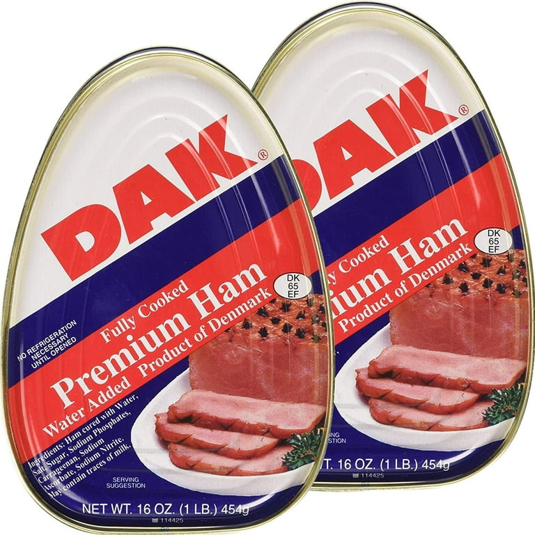 Unbranded DAK Premium Canned Ham, Fully Cooked, Ready to Eat, 2