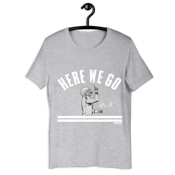 Dak Prescott Here We Go Sport T-shirt, Gift For Sport Fan, Unisex Tshirt Up To Sizes 4XL, Solid-Superstar 100% cotton