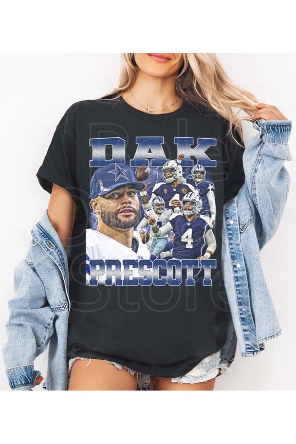Dak Prescott Shirt, Dak Prescott Vintage Shirt, Dak Prescott Unisex Shirt, Football Streetwear,Black Color,Size L