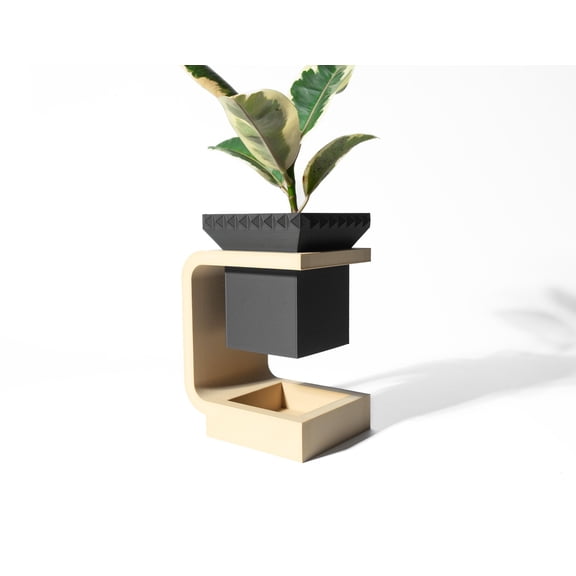 Daka Planter Pot, Mint, Desk & Shelf Planter, Home Office Decor