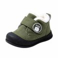 thumbnail image 1 of Dakaela 0M-15M Baby Boy Soft Winter Shoes Newborn Retro Casual Walking Shoes Indoor Outdoor Snow Ankle Boots, 1 of 3