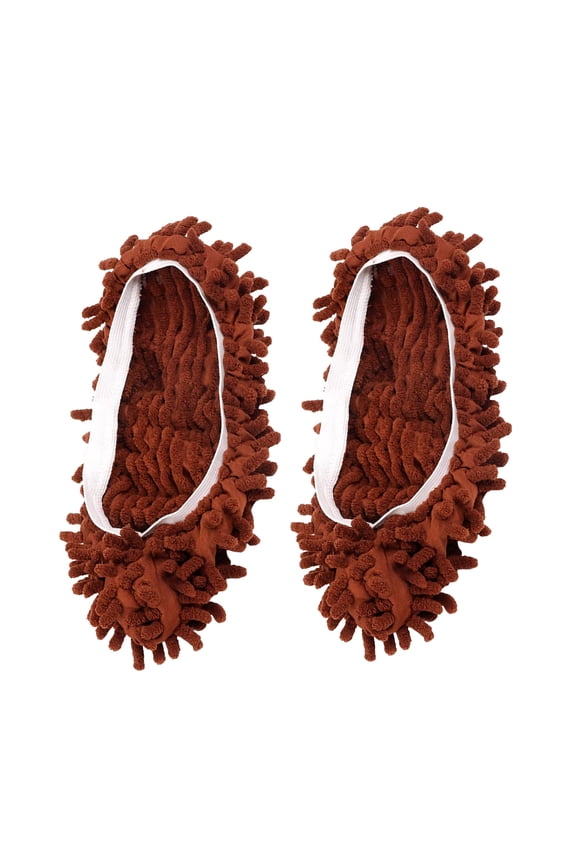 1 Pack Shoe Cover Duster Mopping Slippers Reusable Microfiber Dust Mops Floor Cleaning Shoes for House Office