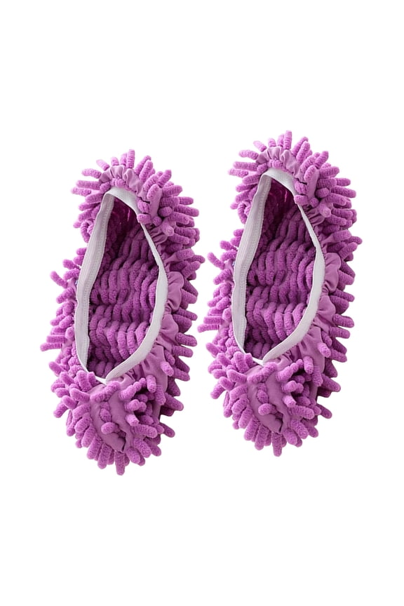 1 Pack Shoe Cover Duster Mopping Slippers Reusable Microfiber Dust Mops Floor Cleaning Shoes for House Office