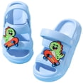 thumbnail image 1 of Dakaela 4-12Y Kid's Boys Girls Cute Clogs Open Toe Cartoon Garden Shoes Lightweight Waterproof Slip on Sandals Summer Water Slippers Sky Blue, 1 of 8