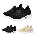 thumbnail image 1 of Dakaela 4-13Y Toddler Rhinestone Slip on Sneakers Boys Girls Sparkly Arch Support Walking Running Tennis Shoes for Outdoor Athletic Sports Beige, 1 of 9