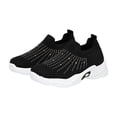 thumbnail image 1 of Dakaela 4-13Y Toddler Rhinestone Slip on Sneakers Boys Girls Sparkly Arch Support Walking Running Tennis Shoes for Outdoor Athletic Sports Black, 1 of 9